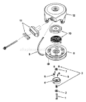 Page E Diagram and Parts List for 9116-1  Briggs and Stratton Generator